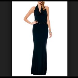 Laundry by Shelli Segal Long drape jersey gown